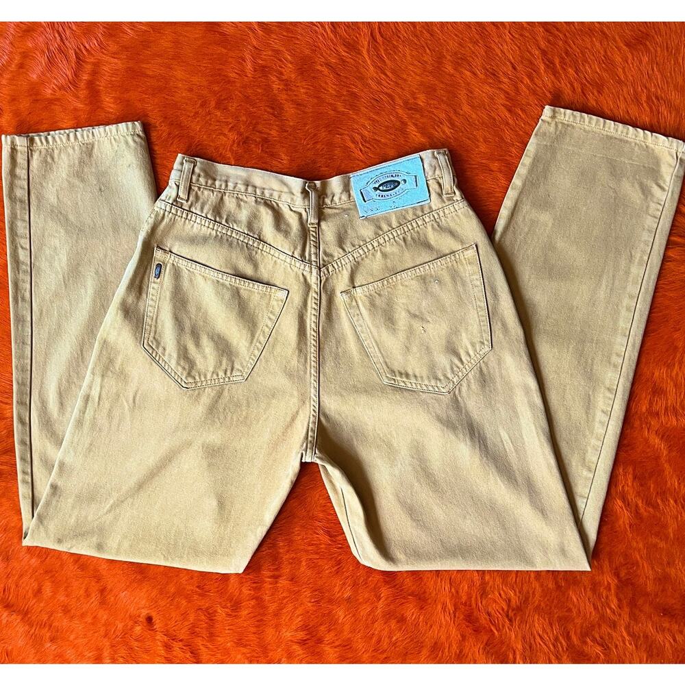 Vintage 90s Pepe Jeans London Mustard High Rise Straight Leg Jeans | 30" waist